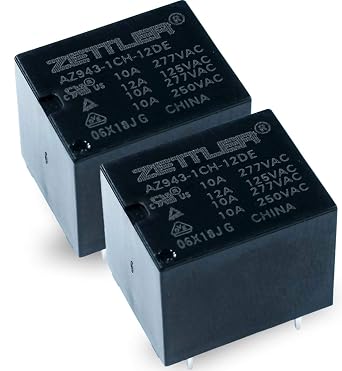 AZ943-1CH-12DE Relay - 15 A SPDT 12 VDC PCB Mount Sealed (Pack of 2)