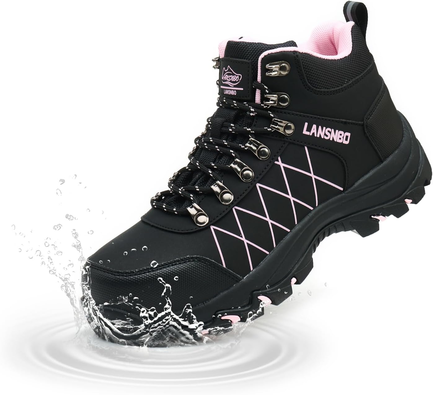 Waterproof Steel Toe Boots for Women Wide Width Non Slip Work Shoes Lightweight Slip Resistant Safety Toe Sneakers Indestructible Construction Composite Toe Footwear