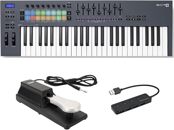 Novation FLkey 49 Key MIDI Keyboard Controller Bundle