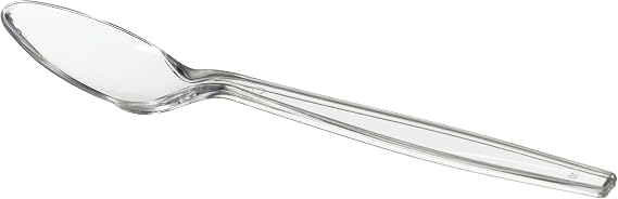 Fineline Settings Extra Heavy Cutlery Spoons, Clear 1000 Pieces