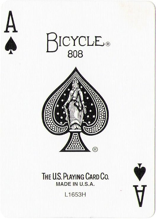 Red Back Bicycle Playing Card Force Deck (Spades, 3)