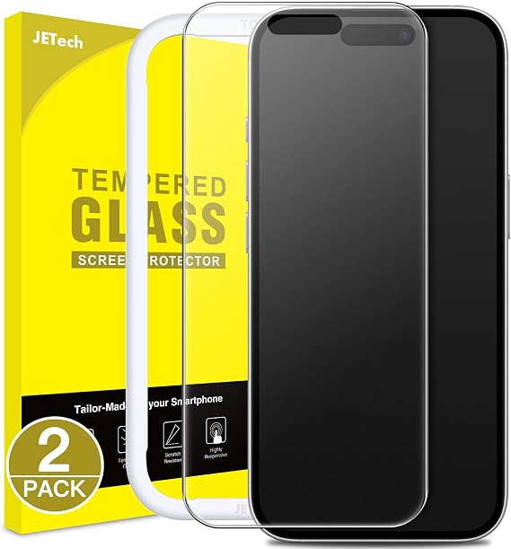 JETech Matte Screen Protector for iPhone 16, 2-Pack