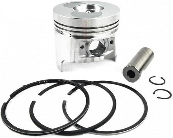 Piston kit 70mm (Sharp Bottom) for 170F Engine Piston+Ring+ pin+ Clip Replacement