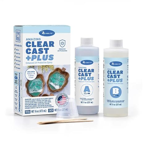 Alumilite Amazing Clear Cast Plus 16 Oz, UV Resistant Epoxy Resin
