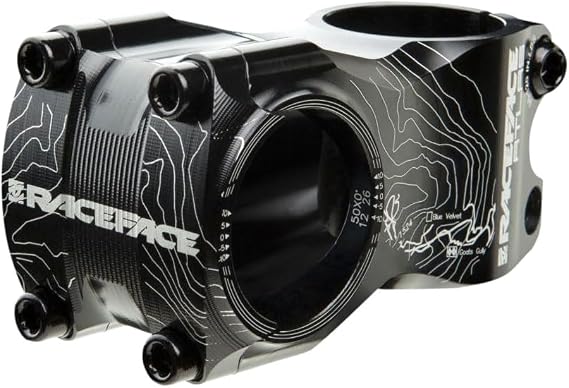 Race Face Atlas Mountain Bike Stem with 50x35mm Clamp, Black, 1 1/8-Inch | bike-stems-and-parts