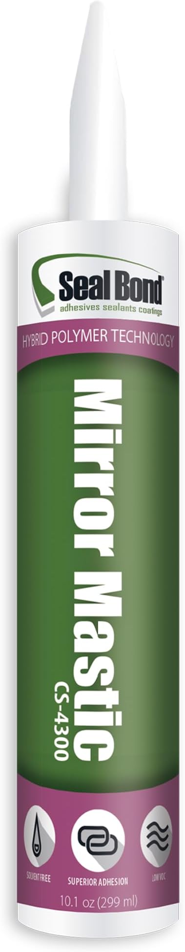 CS-4300 Mirror Adhesive, Low Odor, VOC Compliant, 10.1oz Cartridge