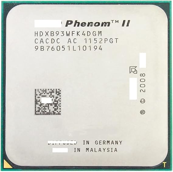 ph II X4 B93 CPU Processor Quad-Core (2.8Ghz/ 6M /95W / 2000GHz) Socket Am3 Am2