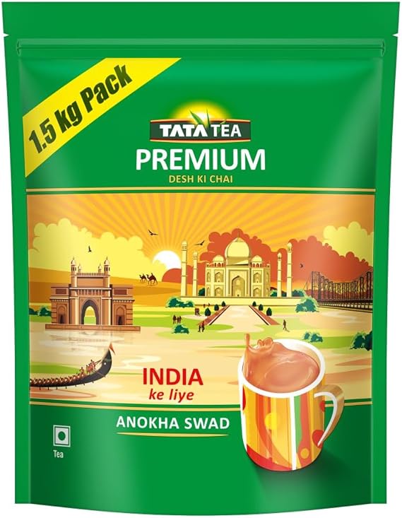 Tata Tea Premium | Desh Ki Chai | Unique Blend for Chai Lovers Across India | Black Tea | 1.5kg