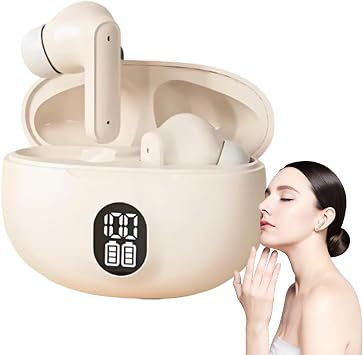 Wireless Earbuds - Led Display Wireless Earbuds, Workout Headphones Noise Cancelling | Waterproof Wireless Earbuds With Charging Case, Comfortable Wireless Headphones For Sports, Running, And Travel