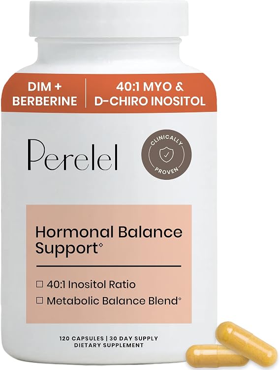 Perelel Womens Hormone Balance, Myo & D-Chiro Inositol & Berberine