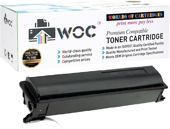 WOC Compatible Toner Cartridge Replacement for Toshiba T-1810 Black for Use in e-Studio 550  650  810