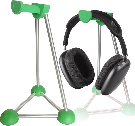Headphone Stand, Desktop Headset Holder, Desk Earphone Stand, Gaming Headsets, for SteelSeries/Logitech/HyperX/Sony/Beats/Sennheiser/Anker/Xbox, and All Headphones.(Red) (Green)