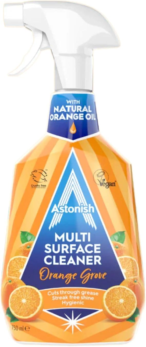 Astonish All Purpose Multi Surface Cleaner Spray, Orange Degreaser 25oz