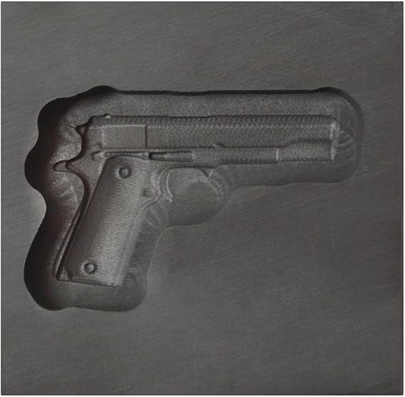 Small - Gun 3D Graphite Ingot Mold for Precious Metal Casting Gold Silver Copper Melting