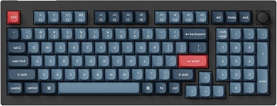 Keychron V5 Max Custom Wirless Mechanical Keyboard, 2.4 GHz/Bluetooth/Wired 3-Mode 100 Keys RGB Backlight QMK/VIA Programmable Macro, Hot-Swap Gateron Jupiter Brown Switch PBT Keycaps for Mac Windows