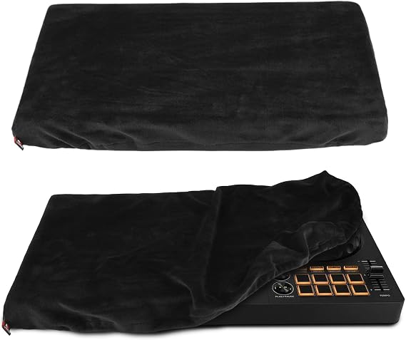 Protective Dust Cover Compatible for Pioneer DDJ-FLX4 DJ Controller Dust Cover with Elastic Band 16.93" L X 9.45" W X 1.97" H, Black