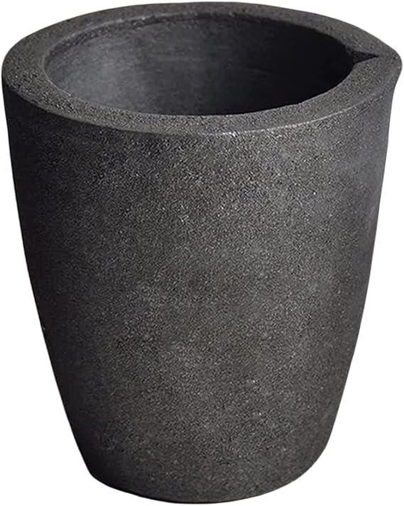 #4 8KG MegaCast, Foundry Clay Graphite Crucibles Black Cup Furnace Torch Melting Casting Refining Gold Silver Copper Brass Aluminum