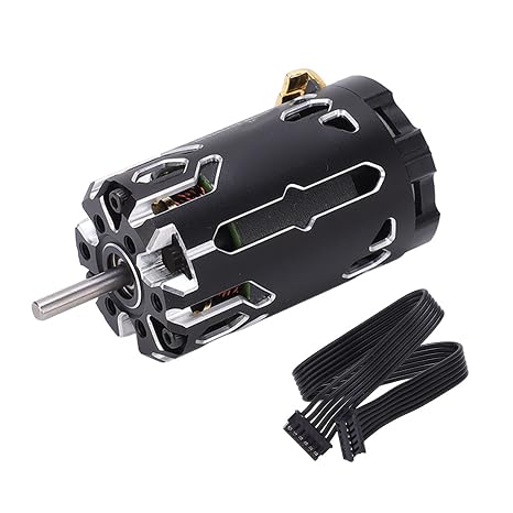 380 V2S Sensored Brushless Motor 10.5T 250W, Supersonic RC Motor for 1/12 1/14 Scale Car, 4000KV High - Efficiency Motor with Gold - Plated Tabs and Removable Design