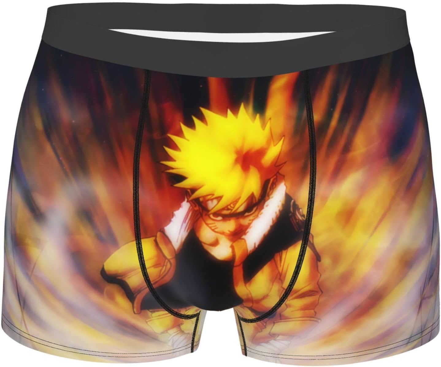 Alessia Cara Naruto Mens Regular Shorts, 3D, Comfortable Underwear, Low Rise, Soft, Underwear, Absorbent, Quick Drying, Boxer Briefs, Low Rise Boxer Shorts,, Black