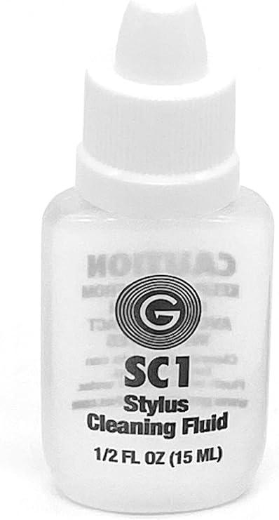GrooveWasher SC1 Stylus Cleaning Fluid (15mL) | GrooveWasher SC1 Stylus Cleaning Fluid (15mL) | Gently Lift Grime & Dust from Record Player Turntable Needles