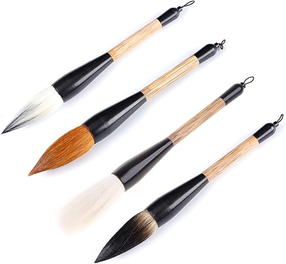 Large Chinese Calligraphy Brushes Bear Weasel Woolen Mixed Hair Writing Painting Brush Regular Script Practice Couplets