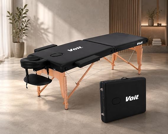 Voit 55003 Black Bag Shaped Foldable Massage Table Case Gift