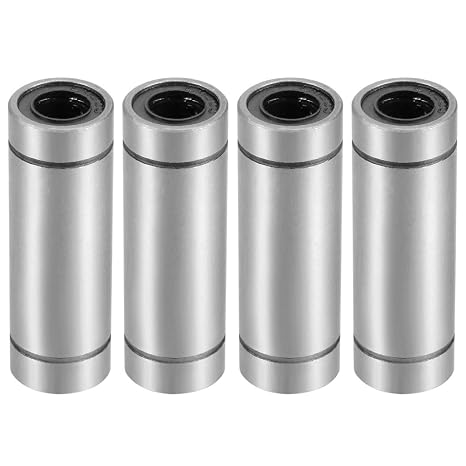 uxcell LM8UU Extra Long Linear Ball Bearings, 8mm Bore Dia, 15mm OD, 45mm Length (Pack of 4)