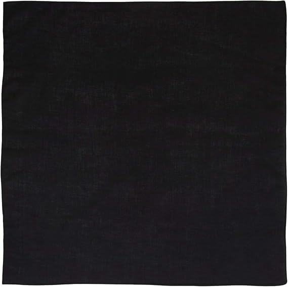 Large 100% Cotton Solid Color Blank Bandanas (22 x 22) - For Custom Printing