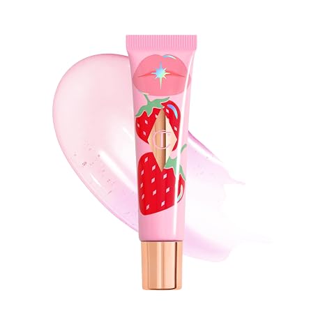 Charlotte Tilbury Healthy Glow Nectar Lip Oil - Sheer Tinted Lip Gloss Oil with Hyaluronic Acid & Vitamin E - Leaves Lips with a High-Shine Glaze & Lasting Hydration