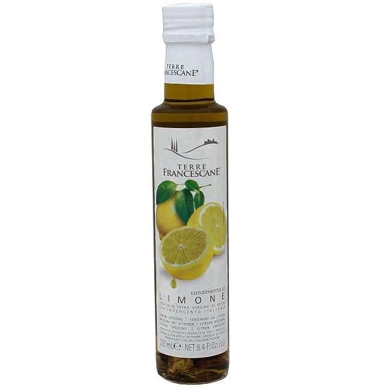 Italian Lemon Flavored Extra Virgin Olive Oil from Terre Francescane, 8.4oz, 250ml