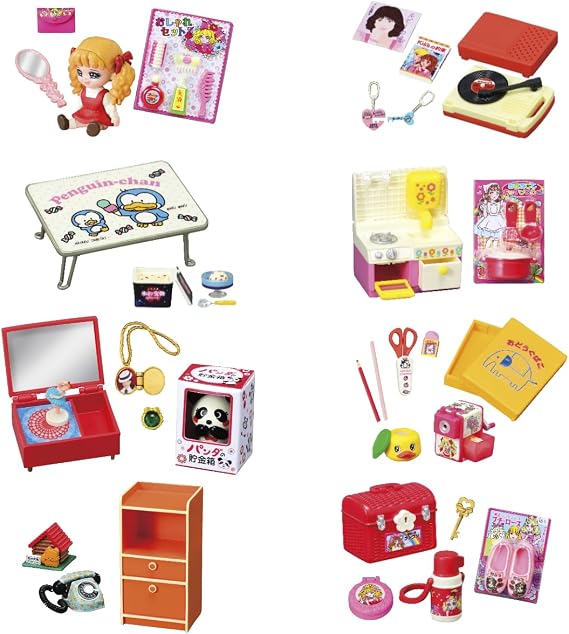 RE-MENT Petit Sample Series Showa Retro Memories My Room 1 Box Approx. H115 x W70 x D60 mm PVC, ABS