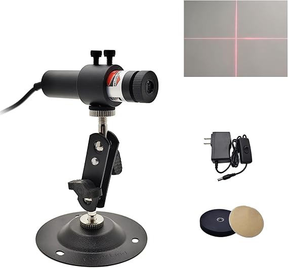 Red Cross Light Module Projector Locator Generator Placement Position Guide for Screen Printing Heat Press Cloth Fabric Stone Mill Woodworks Alignment Focusable 18mm