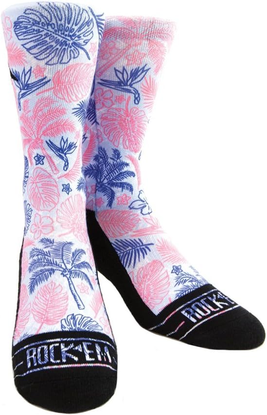 Rock'em Apparel Men's Legendary Waves Lifestyle Originals Graphic Sock