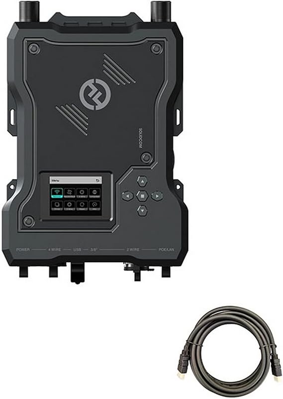Hollyland Solidcom M1 Wireless Intercom System Base Station with Mustang AV HS-101 HDMI Cable