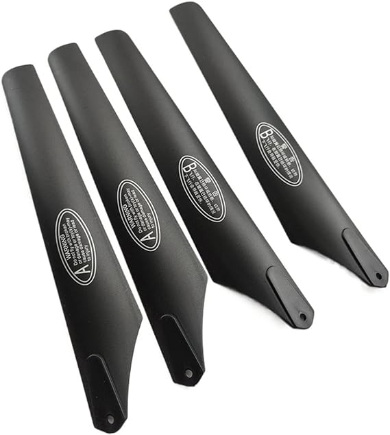 RC Helicopter Propeller Part, 4 PCS 197mm 19.7cm 3.5mm 20cm Main Blades Propellers Rotors for RC Helicopters Airplane Toys Model Accessories Spare Parts