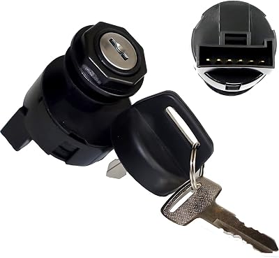 PROCOMPANY Replacement Ignition Key Switch Compatible with Polaris Sportsman 400 HO 4x4 2008 2009 2010 2011 2012 2013 2014 400 HO SE 4x4 2014 6 Pin 3 Position