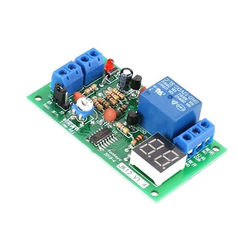 Annadue Time Delay Relay, Precise Stable DC12V Countdown 12V Timer Switch, Reliable Relay Switch, for Lights for Fans