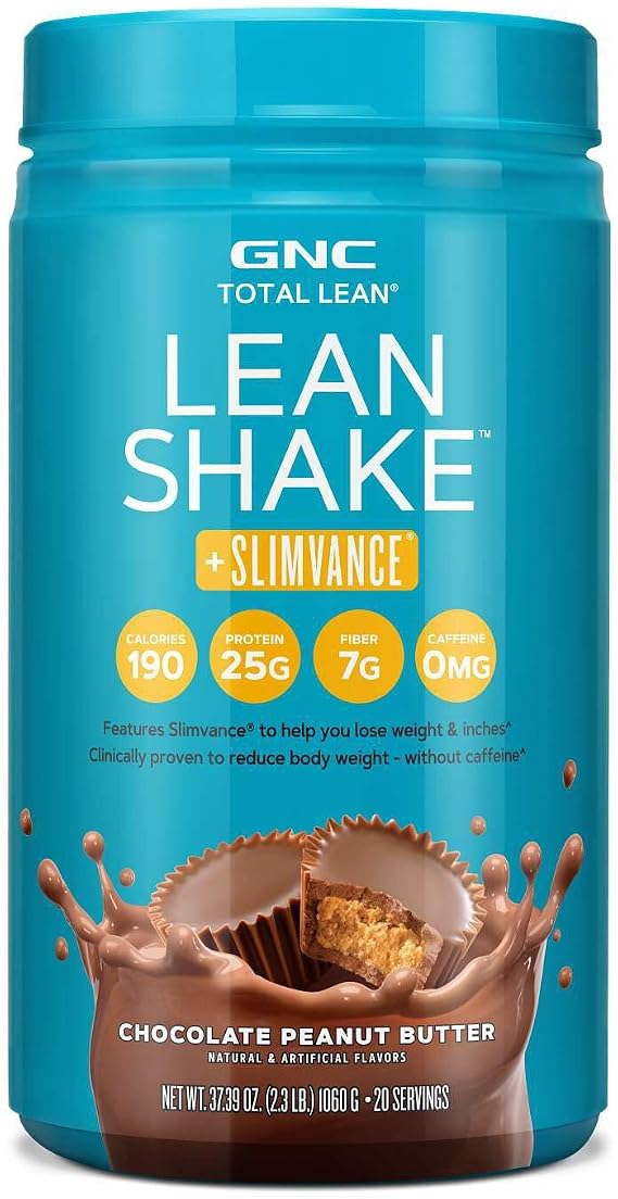 GNC Total Lean Lean Shake + Slimvance Caffeine Free - Chocolate Peanut Butter (20 Servings)