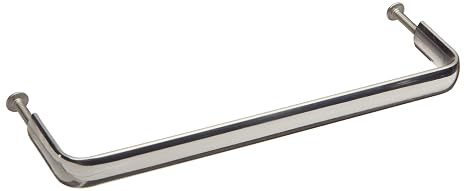 Sugatsune KC-S 316 Stainless Steel Pull Handle, Mirror Finish, Threaded Holes, Oval Grip, 5" Center to Center, 1-3/16" Projection (Pack of 1)