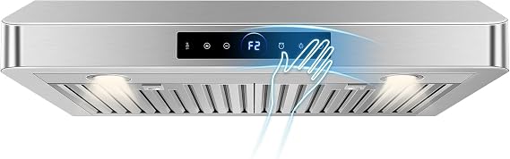 30 inch Under Cabinet Range Hood 1200 CFM Stainless Steel Stove Vent Hoods