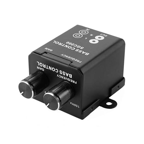 Denpetec Car Bass Controller, Car Audio Amplifier Subwoofer Equalizer Crossover Volume Regulator Bass Controller Knob