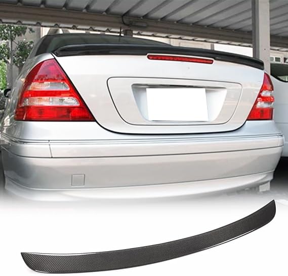 Carbon Fiber Rear Trunk Spoiler for Mercedes Benz W203 2001-2006 C240 C320 C55 C Class AMG-Bumper Trunk Lip Spoiler Rear Wing Spoiler HighKick Body Kits Factory Outlet