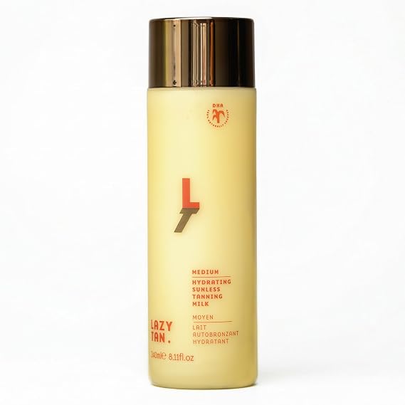 Self Tanning Milk, Medium Self Tanner (240ml) | Self Tanning Lotion for Women, Sunless Tanner for Face, Body & Legs with Vitamin E, Lightweight & Streak Free