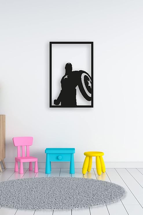 Düş Duvarı 1 Parça Yenilmezler Avengers Kaptan Amerika Duvar Tablosu