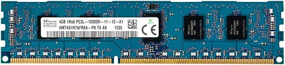 HYNIX HMT451R7AFR8A-PB 4GB SERVER DIMM DDR3 PC12800(1600) REG ECC 1.35v 1RX8 240P 512MX72 512mX8 CL1