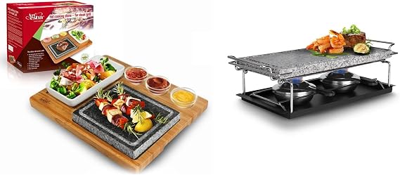 Artestia Cooking Steak Stones, Natural Granite Stone for Meat, Hot Rock Cooking Stone Grill for Steak Lovers