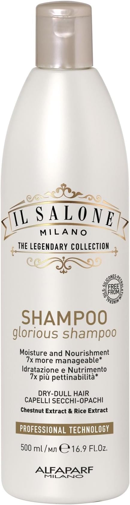 Alfaparf Il Salone Milano Glorious Shampoo 500ml - shampoo per capelli secchi e opachi