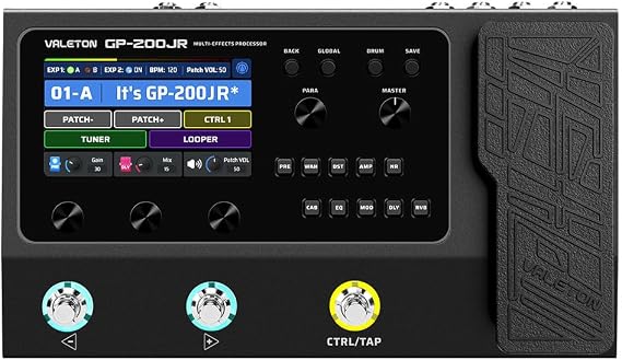 VALETON Guitar Pedal Multi-Effects Processor Guitar Bass Amp Modeling IR