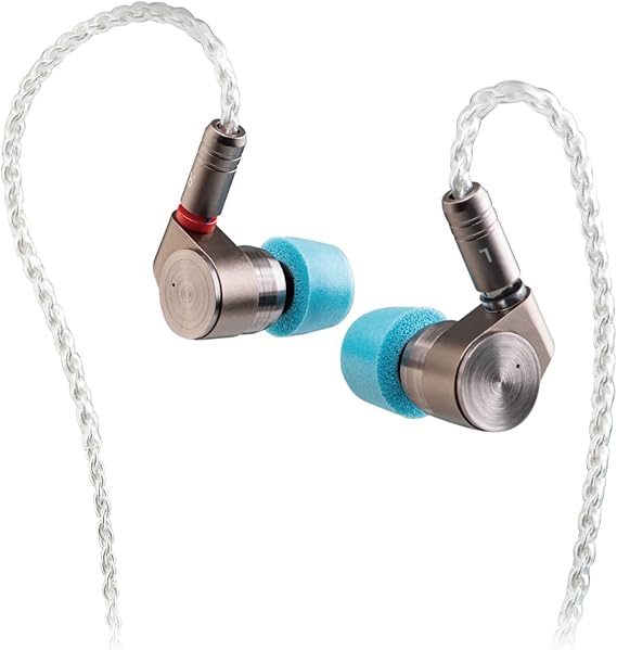 TINHIFI T2 Dual Dynamic Driver IEM HiFi Wired Earbuds Strong Bass Balanced Sound CNC Aluminum Shell Detachable 0.78mm 2-Pin Silver Plated Cable for Audiophiles Musicians Stage Monitoring