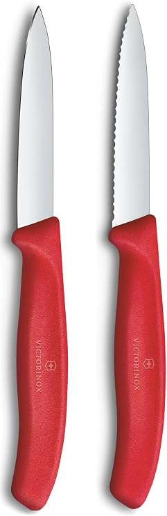 Victorinox 6.7691.2C1 Swiss Classic 2li Soyma Bıçağı Set, Kırmızı